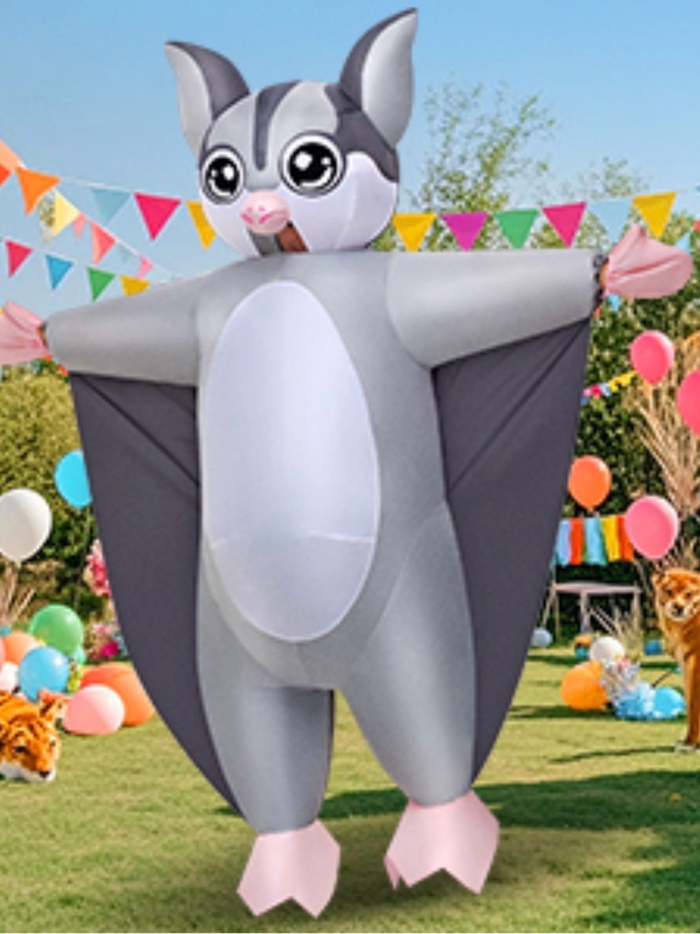 Flying Squirrel Inflatable Adult Costume,Women/Men For Fancy Funny Party